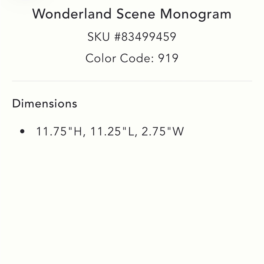 Anthropologie Illuminated Wonderland Scene Monogram Letter S NWT - Picture 7 of 13